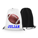 Personalized Football Drawstring Bag
