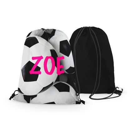 Personalized Soccer Drawstring Bag