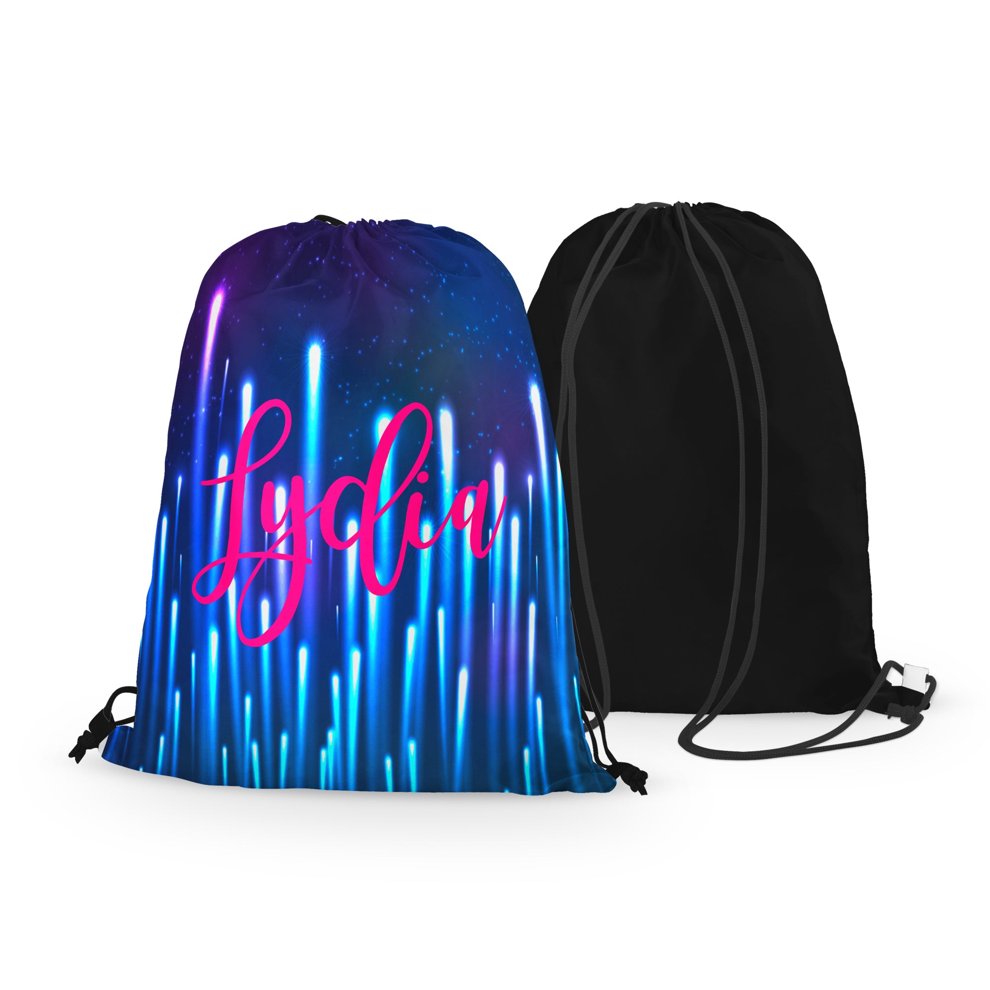 Personalized Northern Lights Drawstring Bag