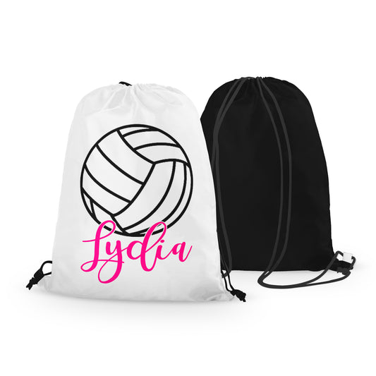 Personalized Volleyball Drawstring Bag