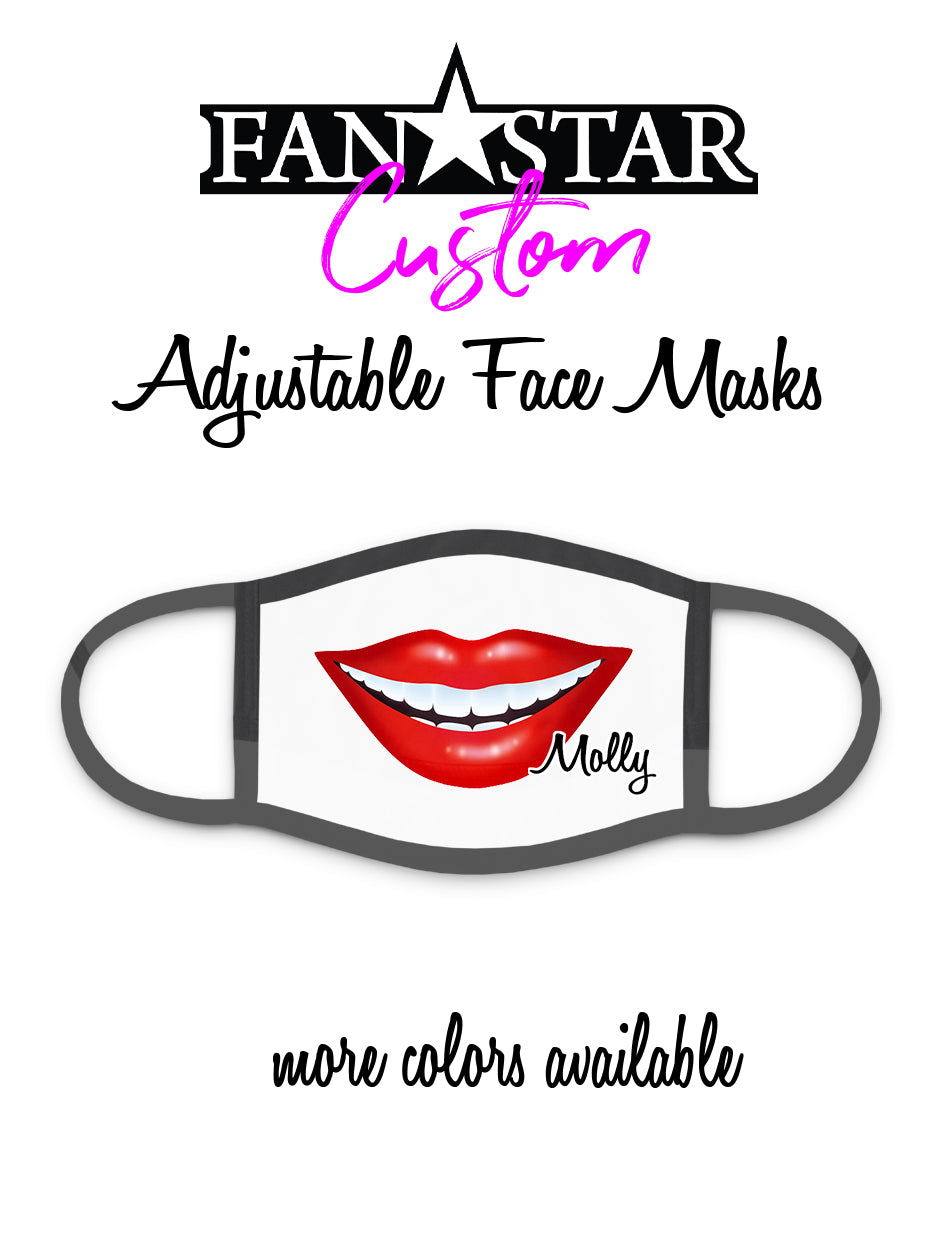 Custom Lips Face Mask - Mouth Face Mask - Add Your Personalization!