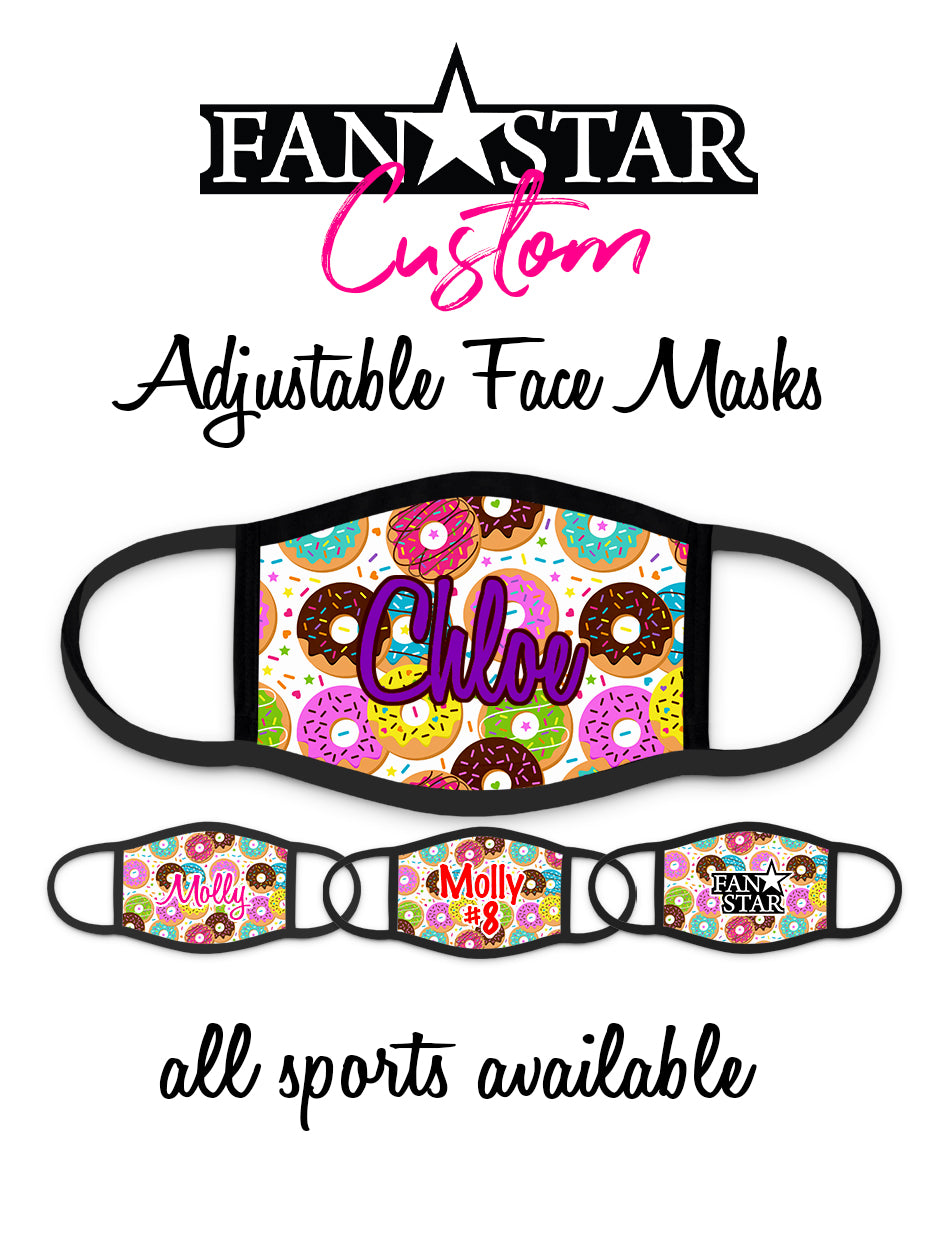 Custom Donuts Face Mask - Doughnuts Face Mask - Choose Your Colors
