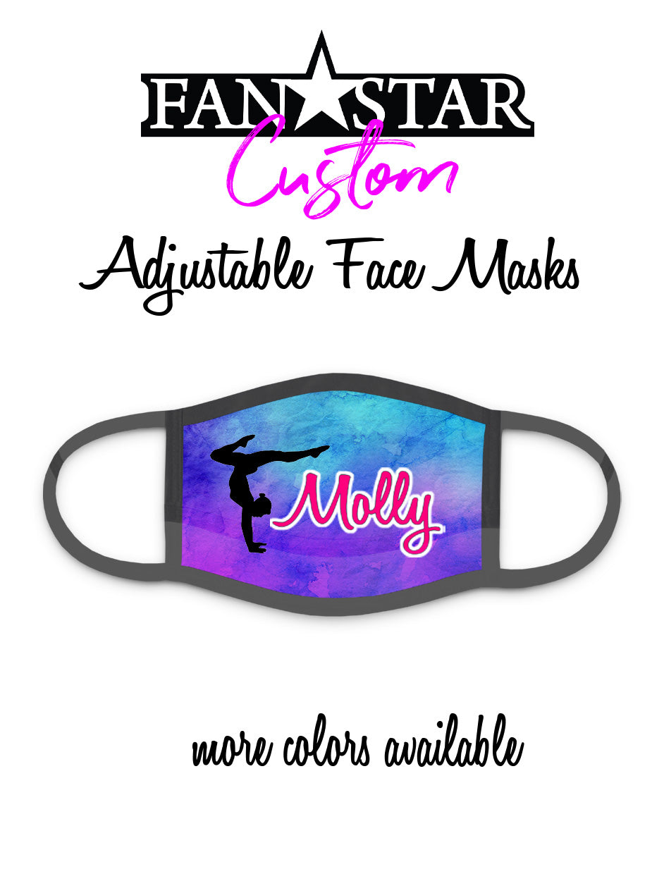 Custom Gymnast Mask - Gymnastics Mask - Choose Your Colors/Image