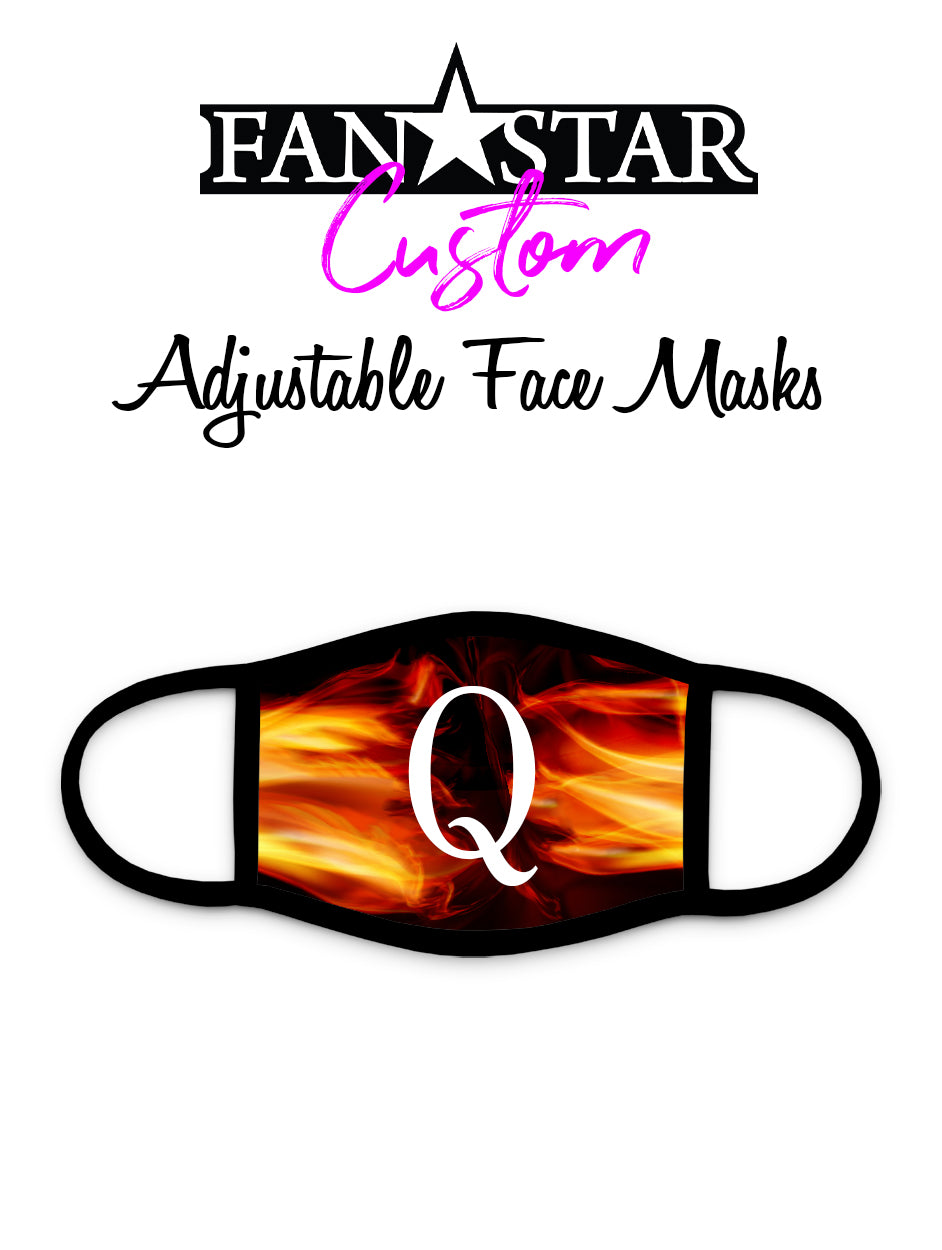 Q Face Mask - Q Fire Face Mask - Kids and Adults Sizes Available!