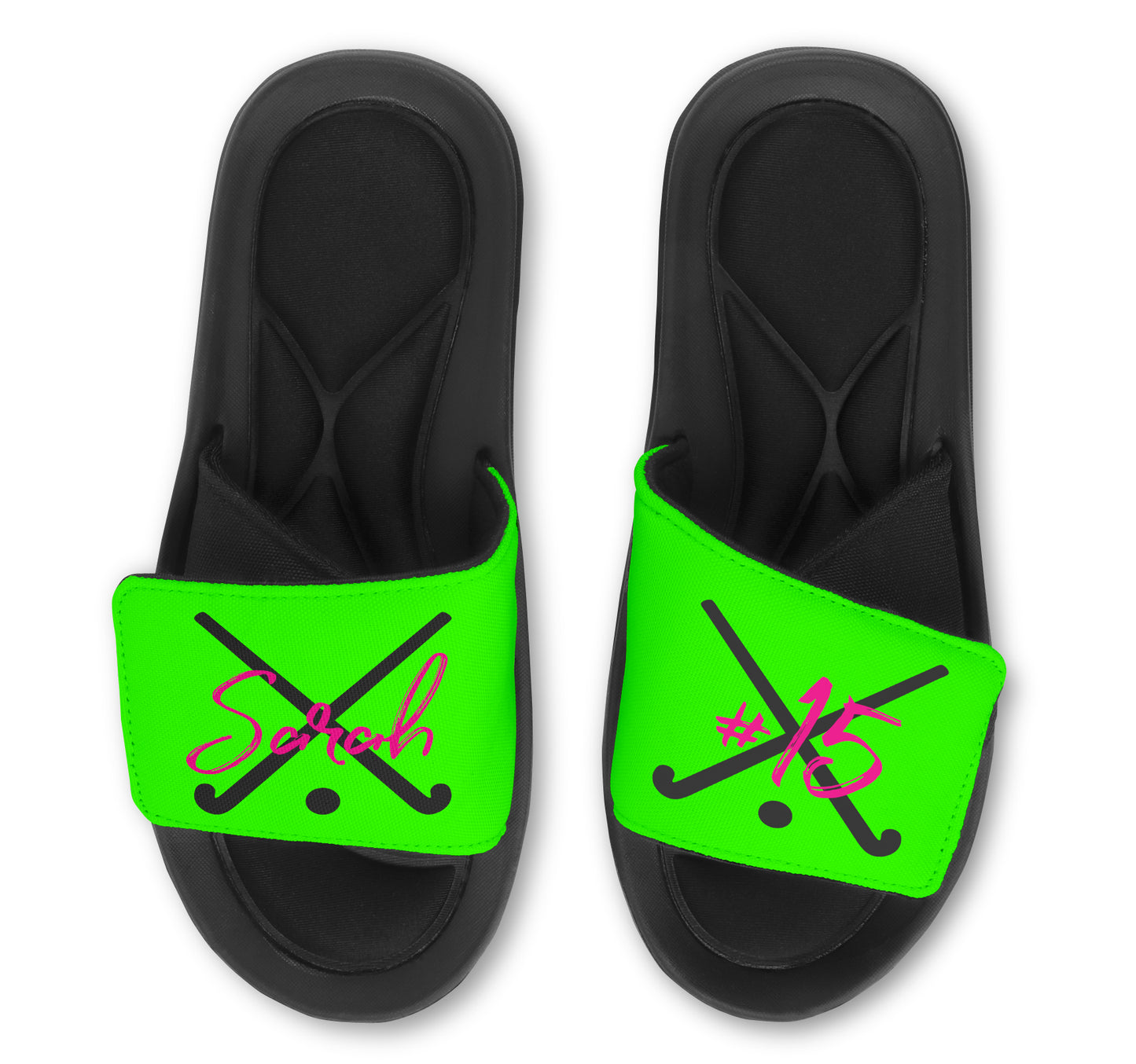 Field Hockey Custom Slides / Sandals - Choose Your Colors