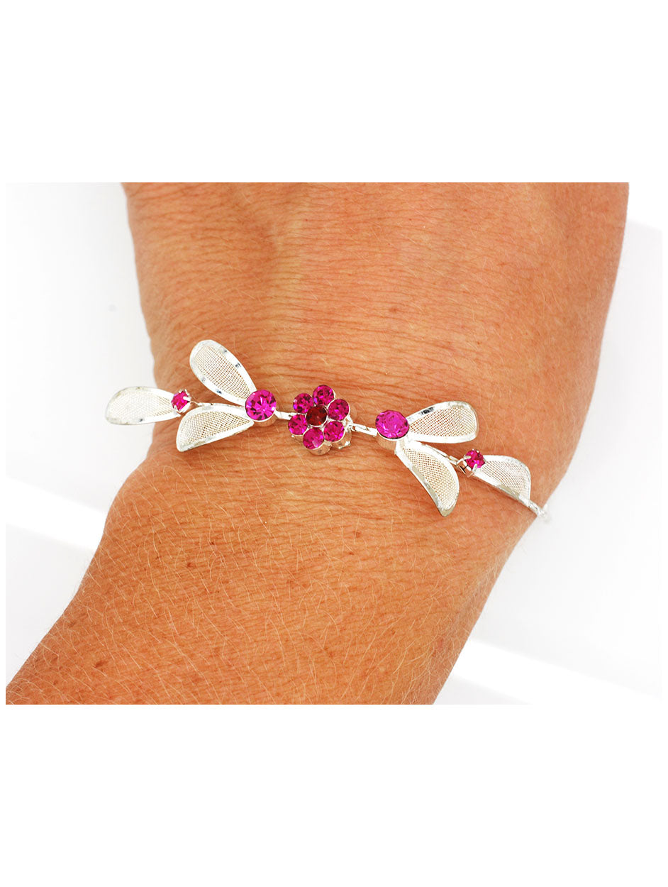Delicate crochet flower daisy chain bracelet – Izabela Rocks