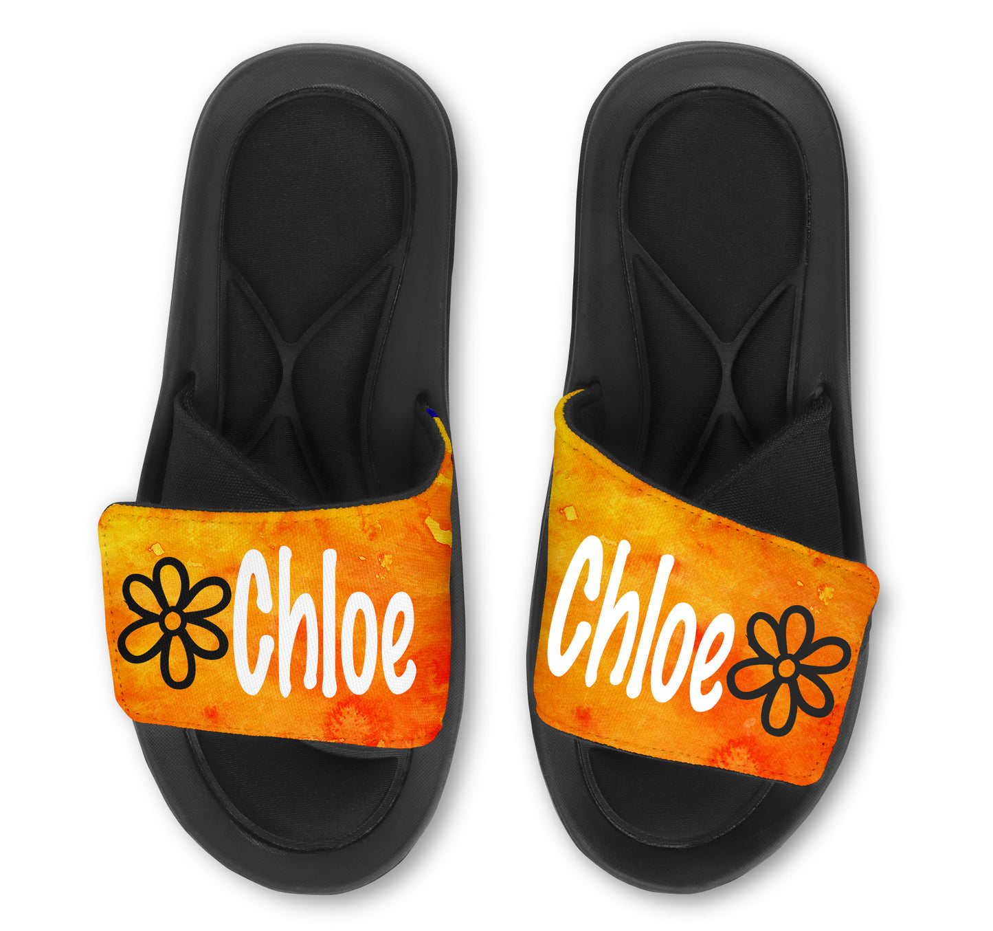 Flower Custom Slides / Sandals - Watercolor
