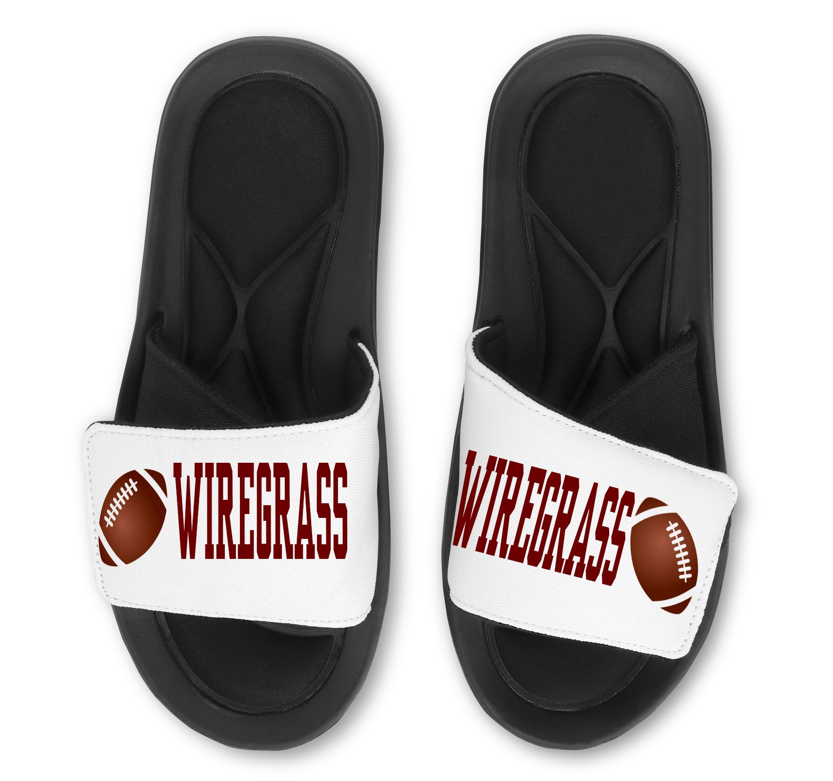 FOOTBALL Slides - Customize with Your Name and/or Number