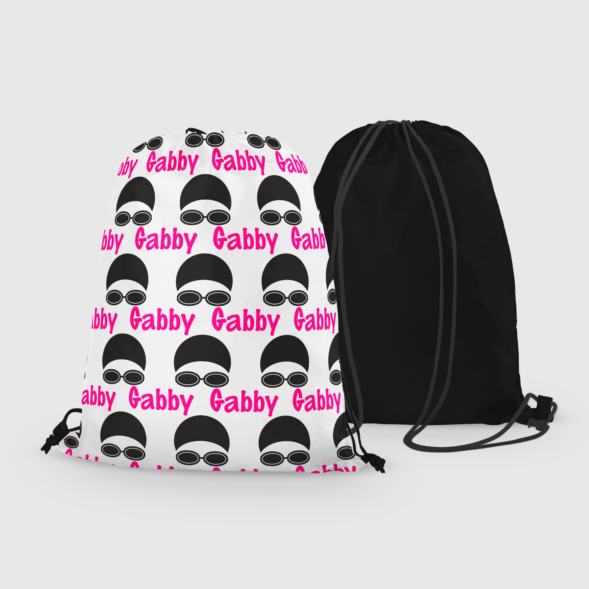 Personalized Swim Drawstring Bag