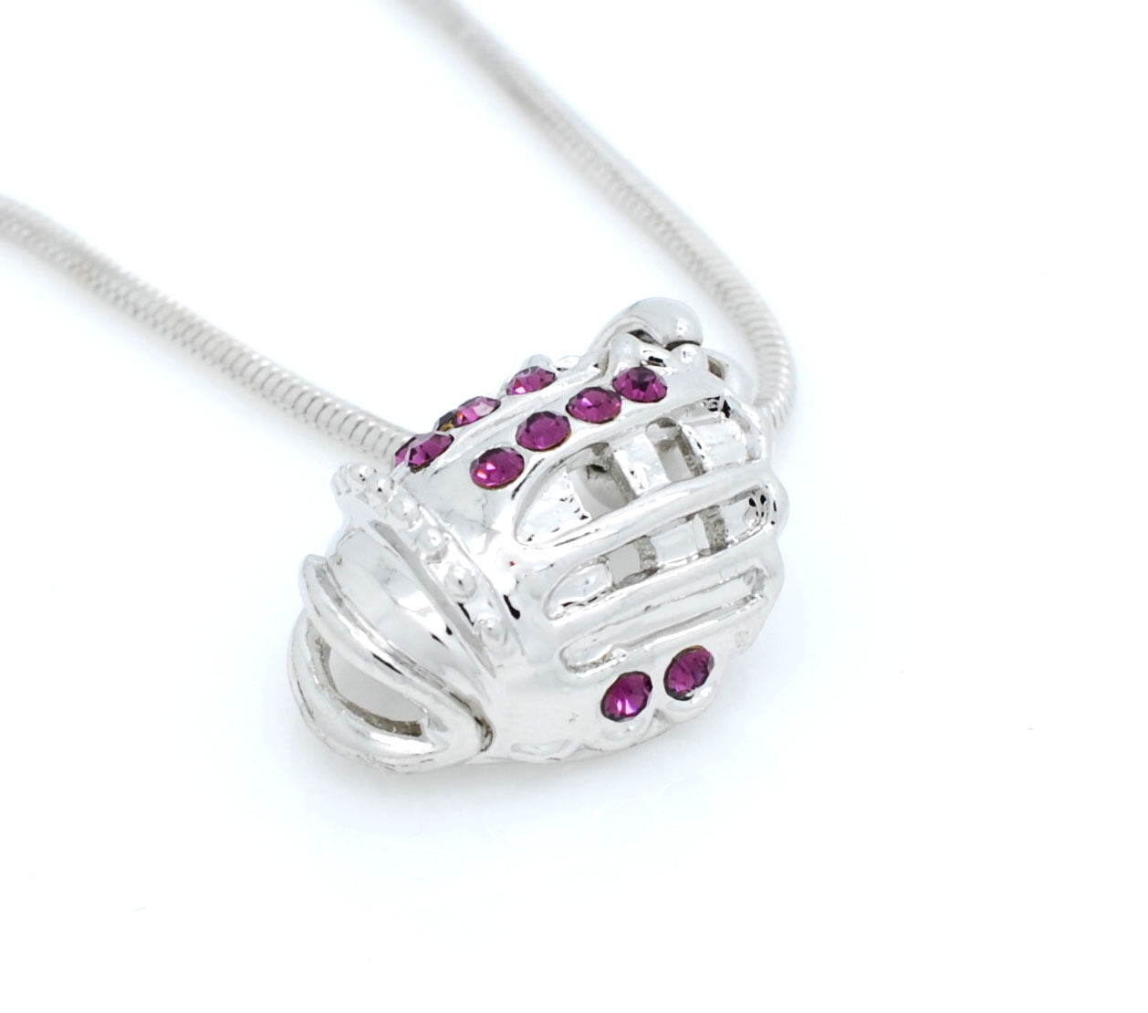 Bat/CLEAR Ball/Glove Combo Necklace