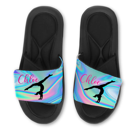 Gymnast Bubble Slides - Customize with Your Name