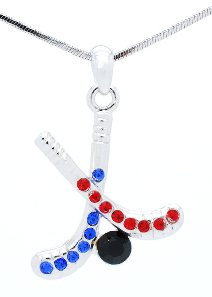 Hockey Stick Necklace - Large Two Color