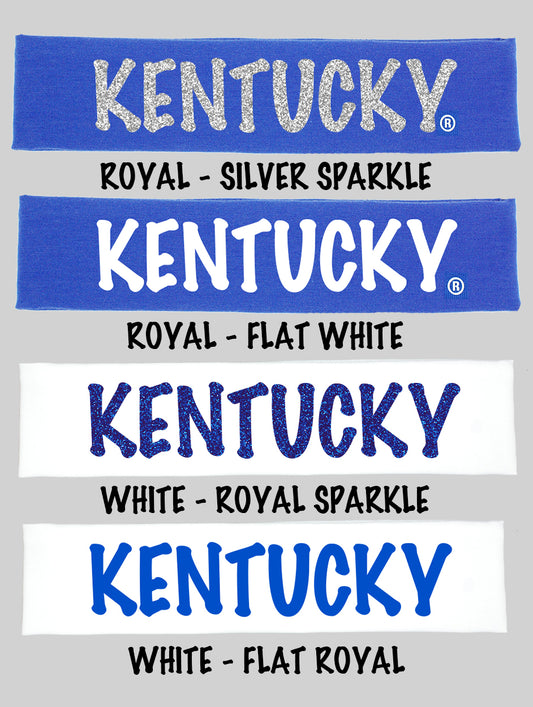 Kentucky "Kentucky" Cotton Headband - Choose Your Style