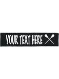 Custom LACROSSE Cotton Headband - Flat (Non Sparkle) Letters!