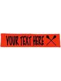 Custom LACROSSE Cotton Headband - Flat (Non Sparkle) Letters!