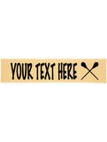 Custom LACROSSE Cotton Headband - Flat (Non Sparkle) Letters!