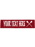 Custom LACROSSE Cotton Headband - Flat (Non Sparkle) Letters!