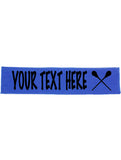 Custom LACROSSE Cotton Headband - Flat (Non Sparkle) Letters!