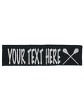 Custom Lacrosse Headband (Cotton/Lycra) - Sparkle Letters!