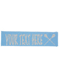 Custom Lacrosse Headband (Cotton/Lycra) - Sparkle Letters!