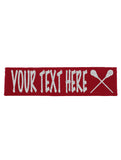 Custom Lacrosse Headband (Cotton/Lycra) - Sparkle Letters!