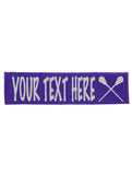 Custom Lacrosse Headband (Cotton/Lycra) - Sparkle Letters!