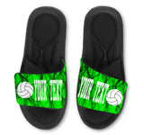 Volleyball Custom Slides / Sandals -Lightning