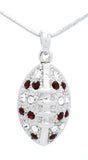 Football Necklace - Large - Two Tone - 18" Chain