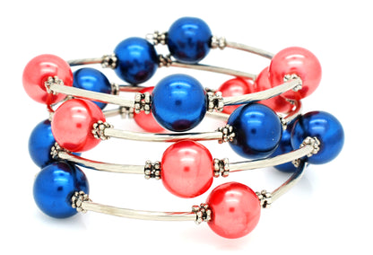 Faux Pearl Wrap Bracelet