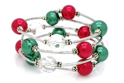 Faux Pearl Wrap Bracelet