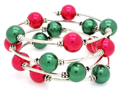 Faux Pearl Wrap Bracelet