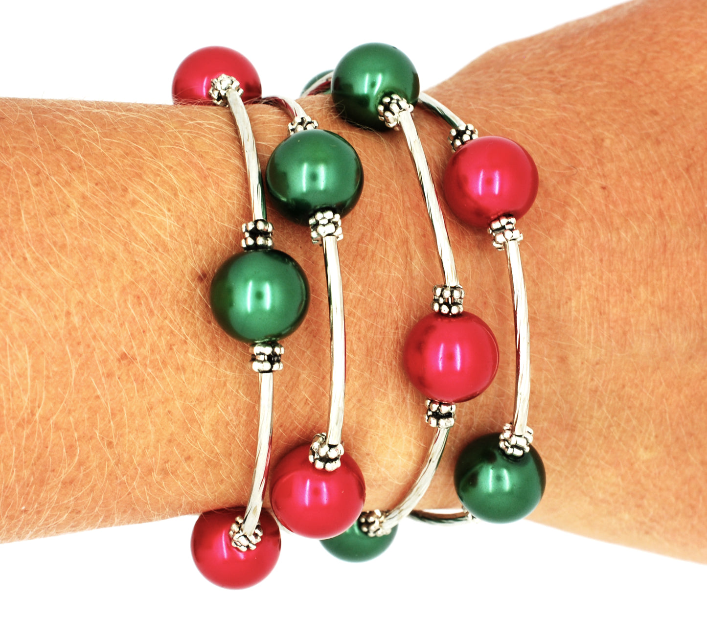 Faux Pearl Wrap Bracelet