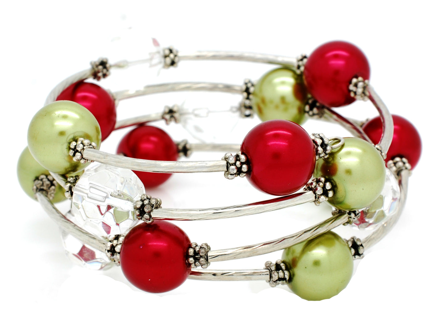 Faux Pearl Wrap Bracelet
