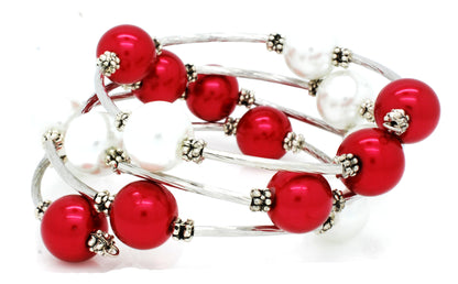 Faux Pearl Wrap Bracelet