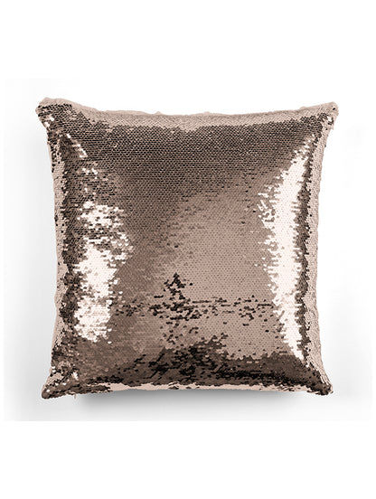 Custom Sequin Hockey Pillow with Watercolor Background