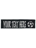 Custom Soccer Headband (Cotton/Lycra) - Sparkle Letters!