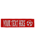 Custom Soccer Headband (Cotton/Lycra) - Sparkle Letters!