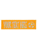 Custom Soccer Headband (Cotton/Lycra) - Sparkle Letters!