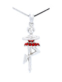 Figure Skater Spinning Necklace