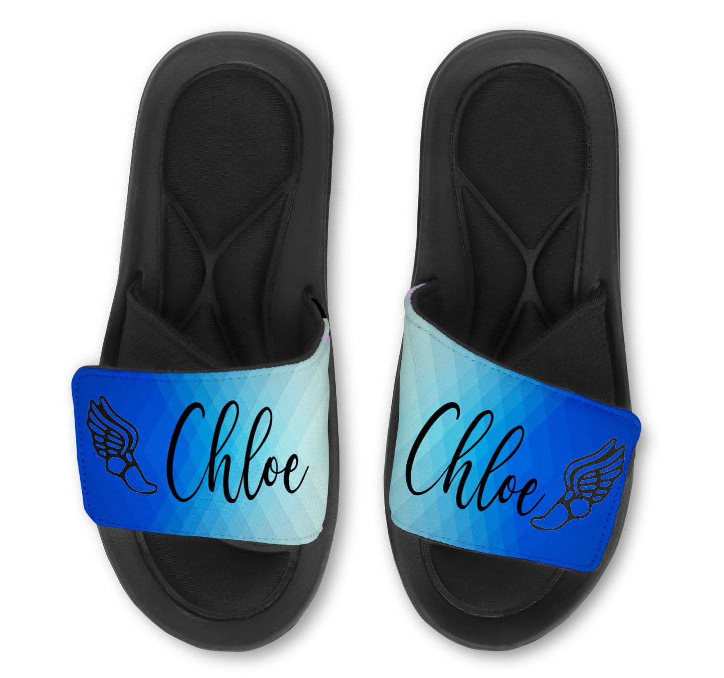 TRACK Abstract Custom Slides / Sandals - Choose your Background!