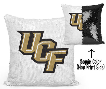 UCF Sequin Flip Pillow - University of Central Florida - Logos Design