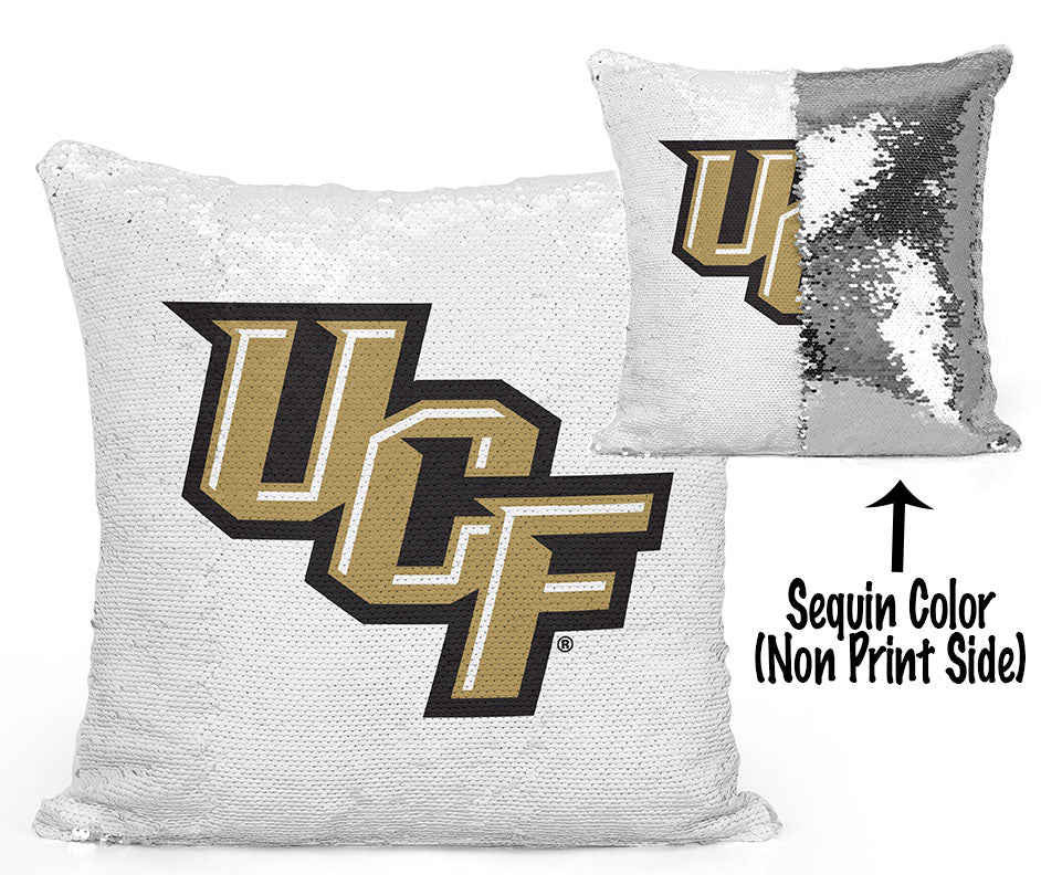 UCF Sequin Flip Pillow - University of Central Florida - Logos Design