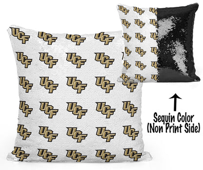 UCF Sequin Flip Pillow - University of Central Florida - Mini Logo Design