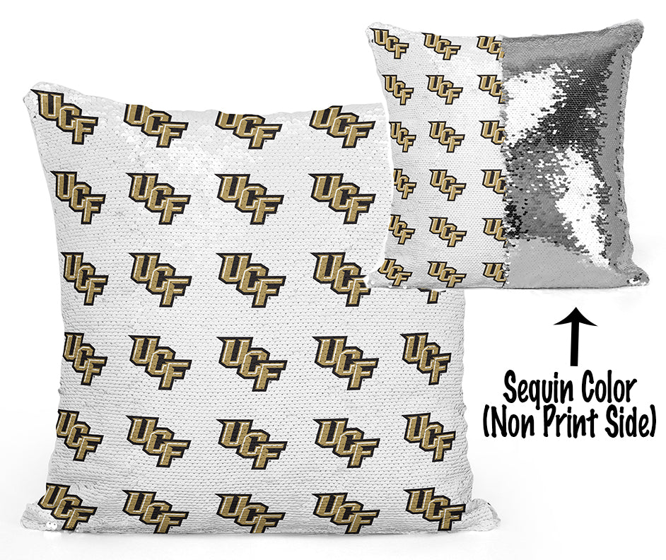 UCF Sequin Flip Pillow - University of Central Florida - Mini Logo Design