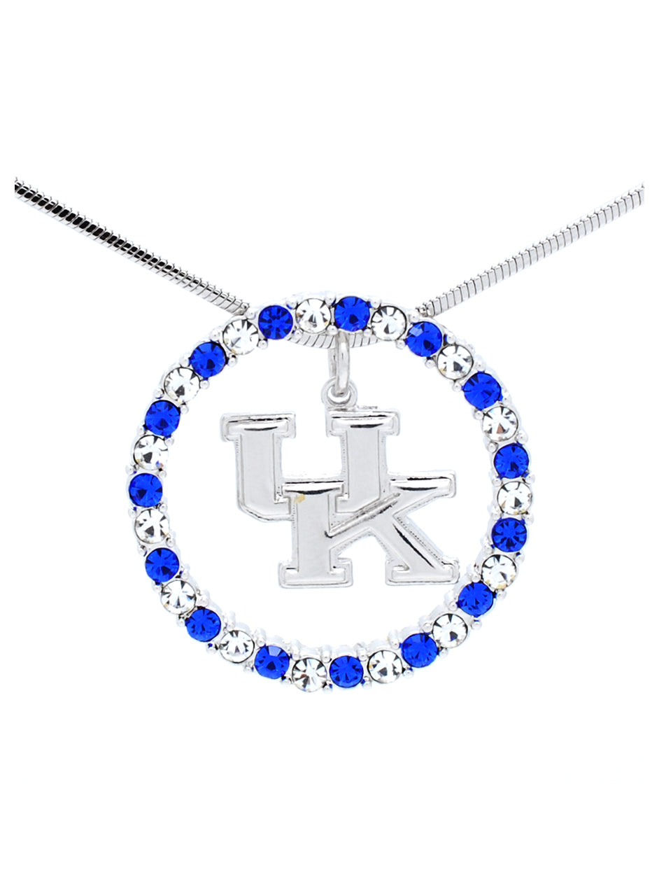 Kentucky Crystal Circle Necklace