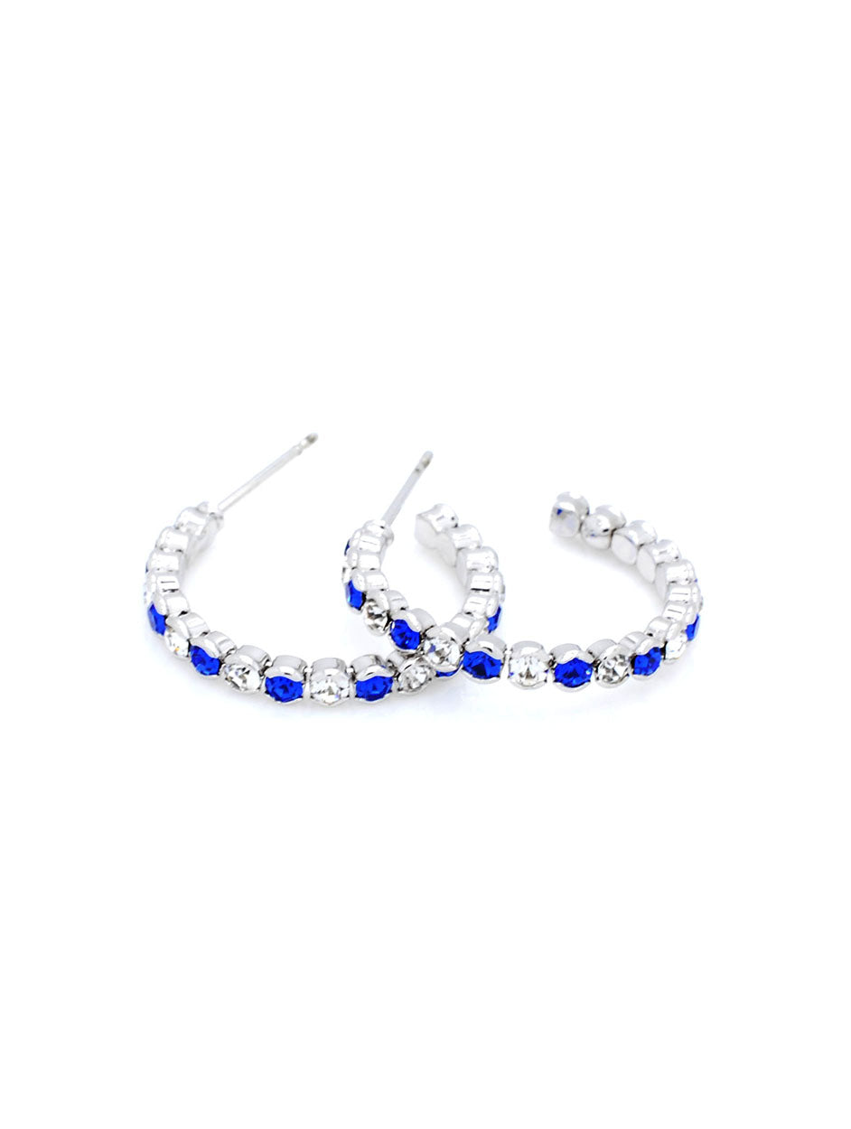 Hoop Earrings - Royal Blue