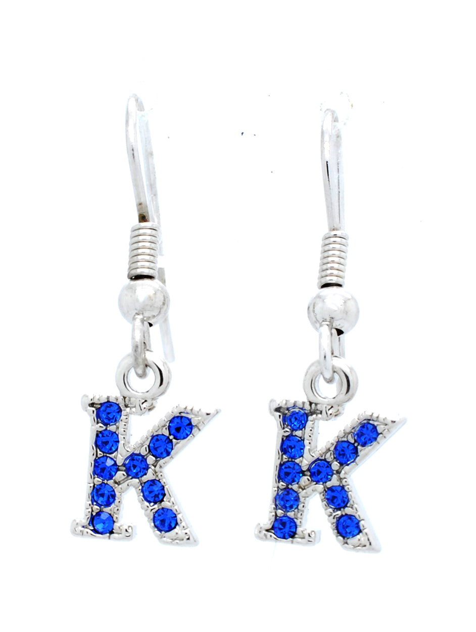 K Dangle Earrings - Royal