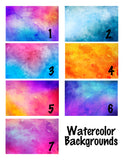 Handstand Custom Slides / Sandals - Watercolor