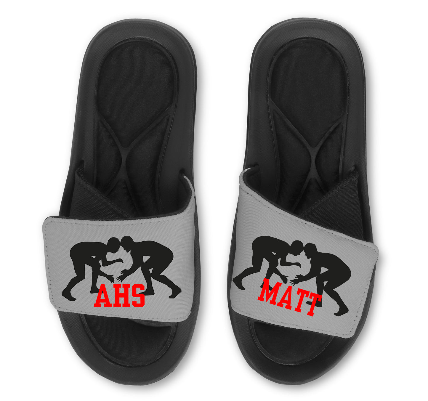 Personalized Wrestling Slides Sandals Customized With Your Choices
