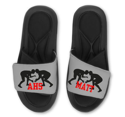 Personalized Wrestling Slides Sandals Customized With Your Choices